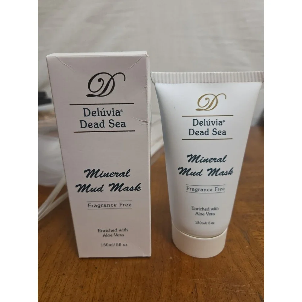 Deluvia Dead Sea Gift Set Mineral Mud Mask Revitalizing Cream Cleanser Toner